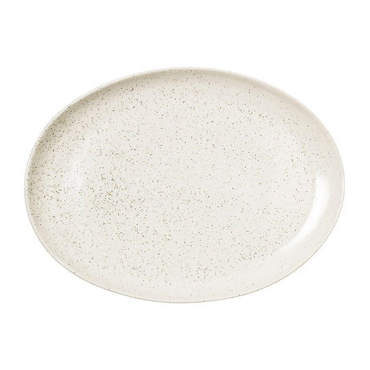 Broste Copenhagen Nordic Vanilla lautanen soikeat 35,5 cm Cream with grains
