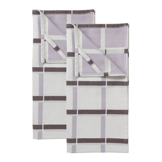 Broste Copenhagen Zappa keittiöpyyhe, 2-pakkaus Rainy day-orchid hush-puce