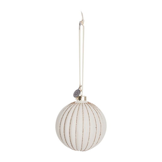 Lene Bjerre Sella joulupallo Ø8 cm off white