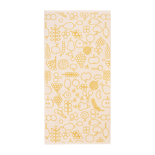 Iittala Oiva Toikka Frutta -kylpypyyhe 70x140 cm Keltainen