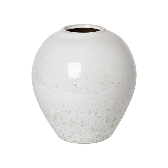 Broste Copenhagen Ingrid keramiikkamaljakko 25,5 cm Rainy day-indian tan