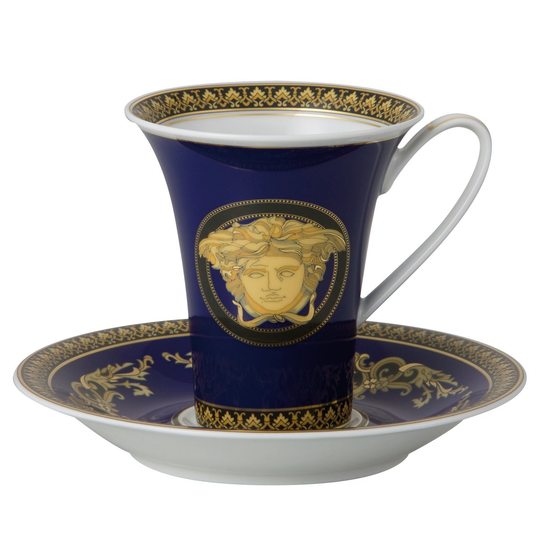 Versace Versace Medusa Blue kuppi ja aluslautanen setti