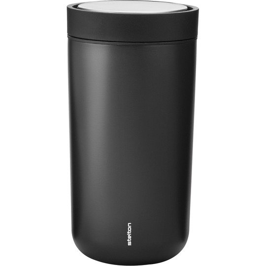 Stelton To Go Click Steel -termosmuki, 0,2 litraa, metallinmusta