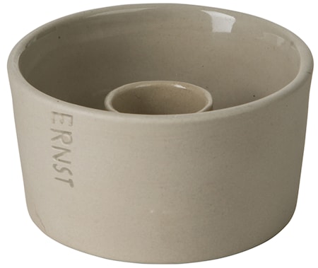 Kynttilänjalka 9 cm Keramiikka Luonnollinen