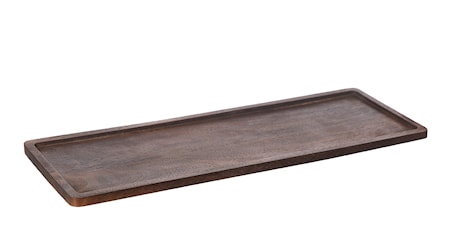 Puutarjotin suorakulmainen 15 x 45 tummanruskea