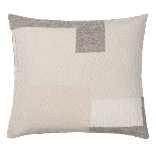 Broste Copenhagen Patch tyynynpäällinen 60x60 cm Beige-ruskea