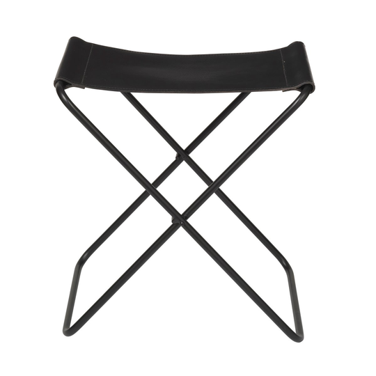 Broste Copenhagen Nola jakkara, nahka musta, 45 cm
