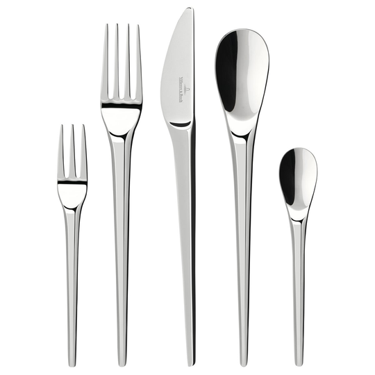 Villeroy & Boch NewMoon aterinsetti, 30 osaa Ruostumaton teräs