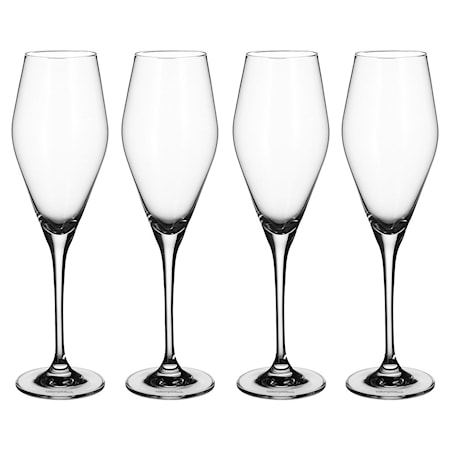 La Divina Champagne flute, Set 4pcs