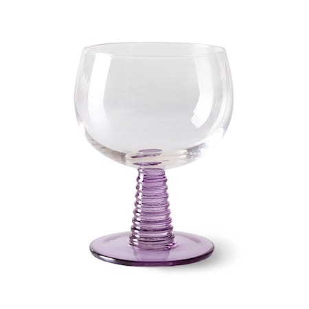 Swirl Viinilasi Matala Violetti