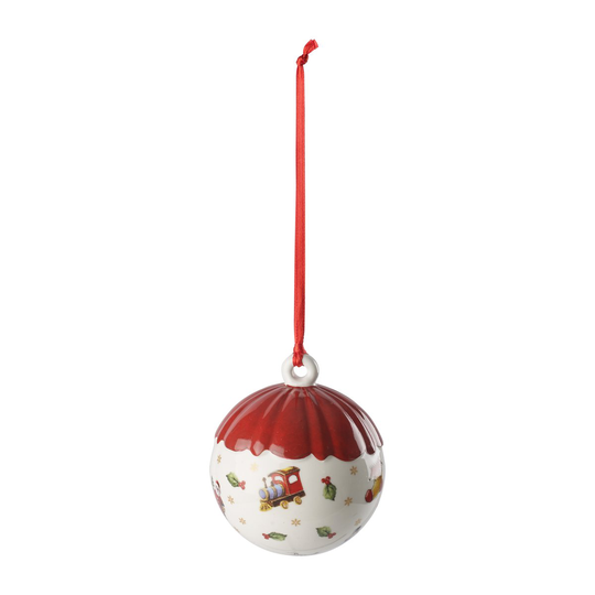Villeroy & Boch Toy's Delight Decoration joulupallo Ø6 cm Valkoinen-punainen