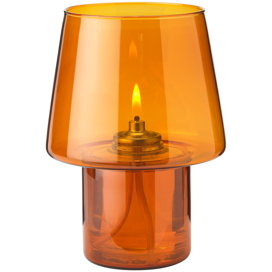 Stelton Viva Hurricane -öljylamppu, amber