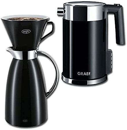 Gusto Pour Over Vedenkeitin Termoksella ja Suppilolla