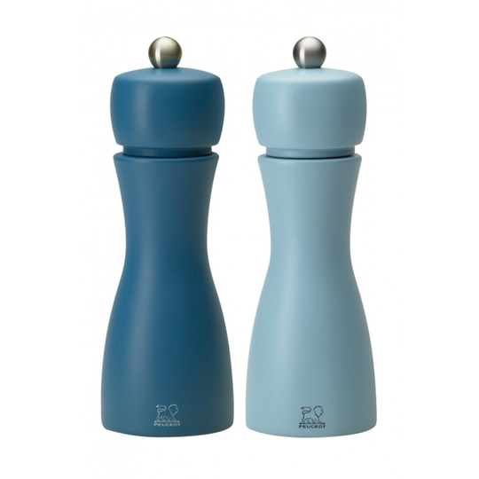 Peugeot Tahiti Duo -suola & pippurimylly, 15 cm, sininen/vaaleansininen