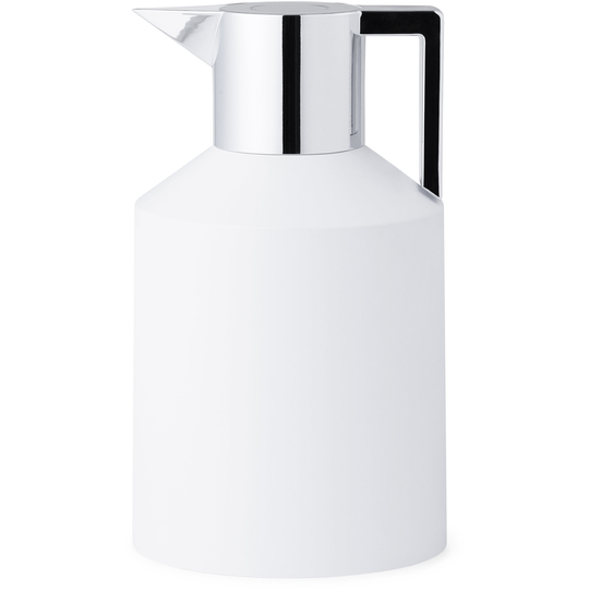 Normann Copenhagen Geo-termoskannu, 1,5 l, valkoinen/hopea