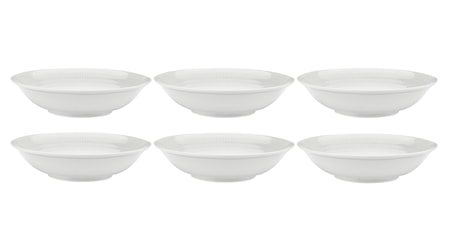 Swedish Grace Syvä lautanen 19 cm Lumi 6-pack