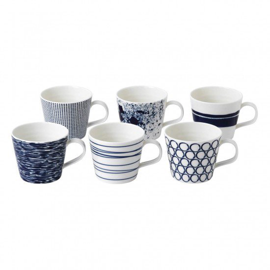 Royal Doulton Pacific muki sininen, 6 osaa pieni