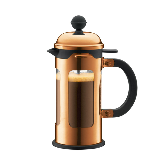 Bodum Chambord moderni pressopannu kupari 3 kuppia