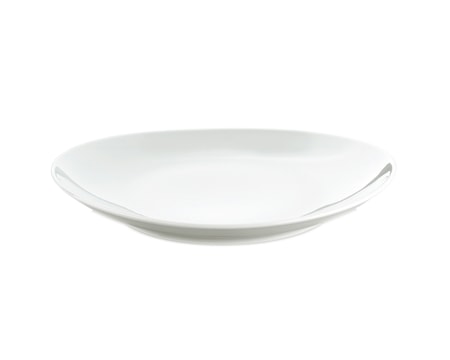 Pihvilautanen ovaali pieni valkoinen, 23 cm
