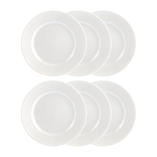 Rörstrand Swedish Grace asetti 17 cm, 6 kpl lumi (valkoinen)