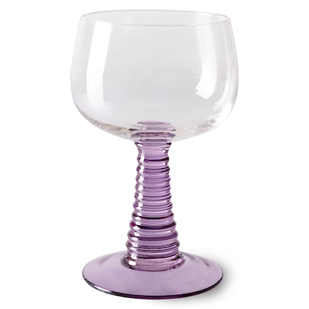Swirl Viinilasi Korkea Violetti