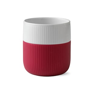 Royal Copenhagen Fluted Contrast muki raspberry (vadelmanpunainen)