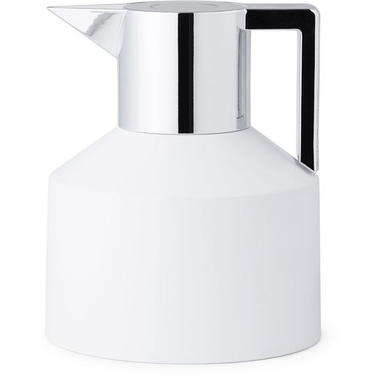Normann Copenhagen Geo-termoskannu, 1 l, valkoinen/hopea