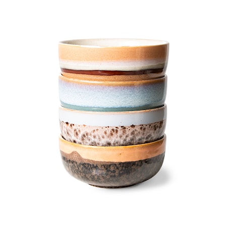 70s ceramics Tapas-kulhot 4 kpl setti Epsilon