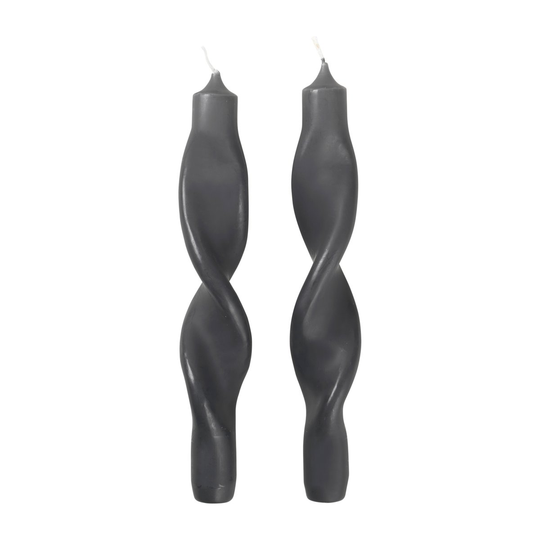 Broste Copenhagen Twist twisted candles kierretty kynttilä 23 cm 2-pakkaus Northern dusk