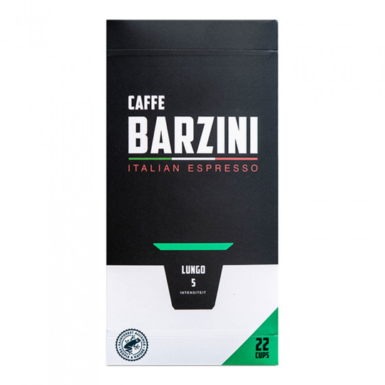 Nespresso® koneisiin sopivat kahvikapselit Caffe Barzini "Lungo", 22 kpl.