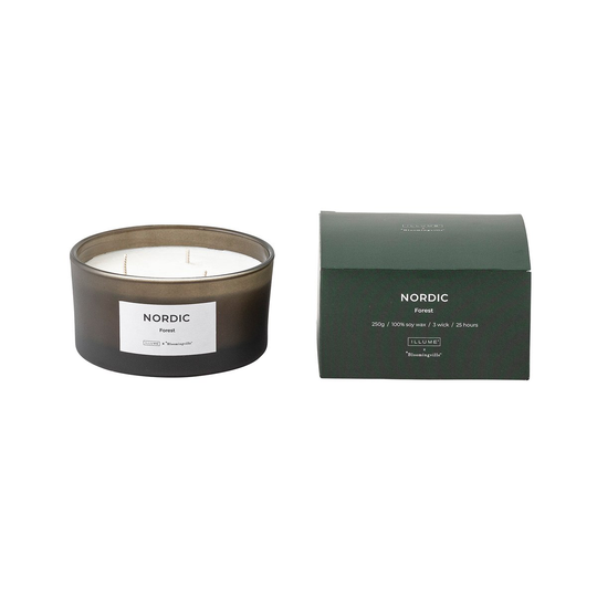 Illume x Bloomingville Nordic Forest -tuoksukynttilä 250 g