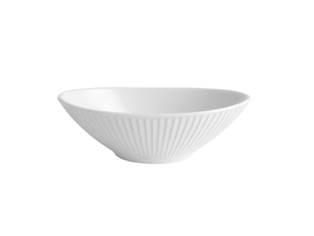 Plisse Kulho Soikea 10 cm Valkoinen