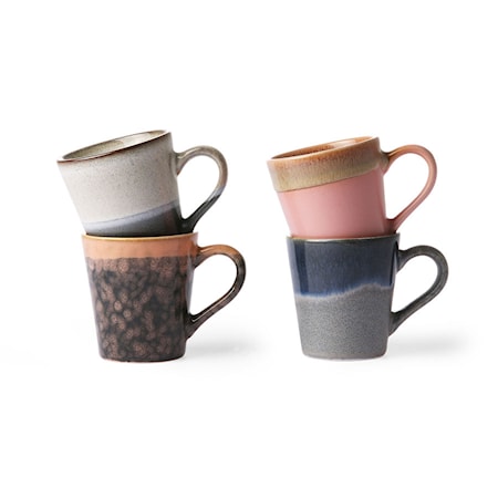 Ceramic 70's Espressokuppi 4 kpl