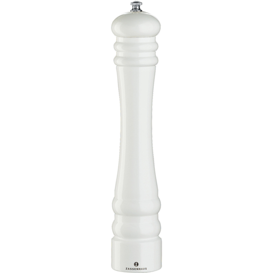 Zassenhaus Berlin-pippurimylly, 30 cm Kiiltävä valkoinen