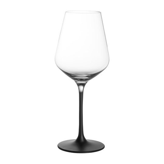 Villeroy & Boch Manufacture Rock valkoviinilasi 38 cl 4-pack Kirkas-musta