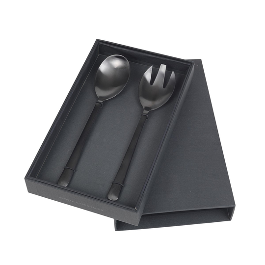 Broste Copenhagen Hune salaattiottimet 2-pakkaus titanium mat black