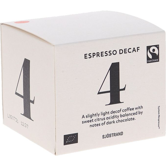 Sjöstrand Coffee N°4 Kahvikapselit Espresso Kofeiiniton