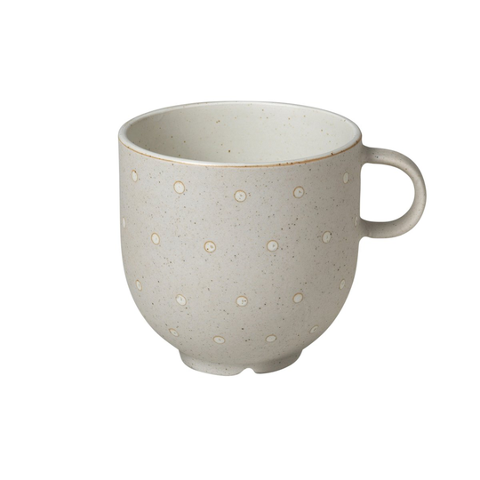 Broste Copenhagen Eli muki kahvalla 20 cl Matte soft light grey dots