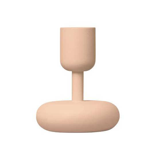 Iittala Nappula kynttilänjalka, puuteri Pieni 107 mm