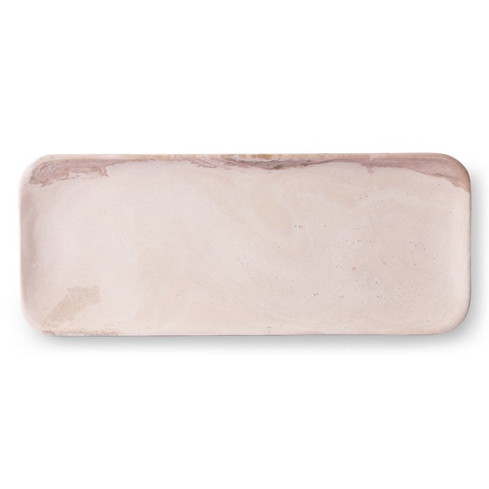 HKliving HKliving marmoritarjotin 30x12 cm Vaaleanpunainen