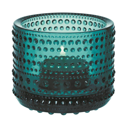 Iittala Kastehelmi kynttilälyhty 64 mm merensininen