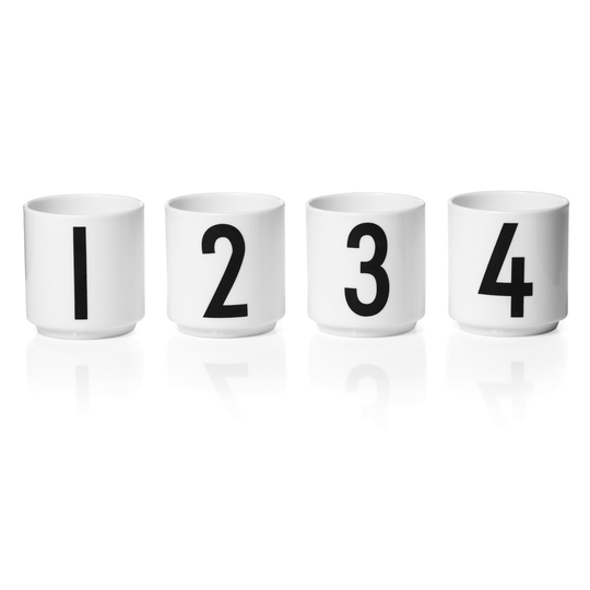 Design Letters Design Letters espressokuppi 4 kpl White