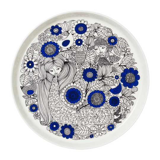 Arabia Paisoaali lautanen Ø24 cm Sininen