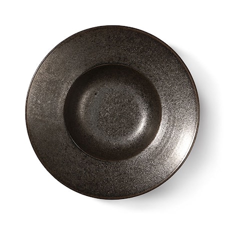 Home Chef Ceramics pasta plate Rustic Black
