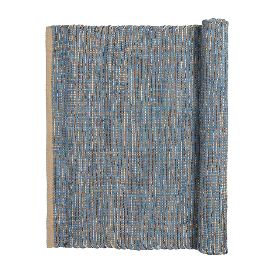 Broste Copenhagen Magda puuvillamatto 60x90 cm Flint stone blue