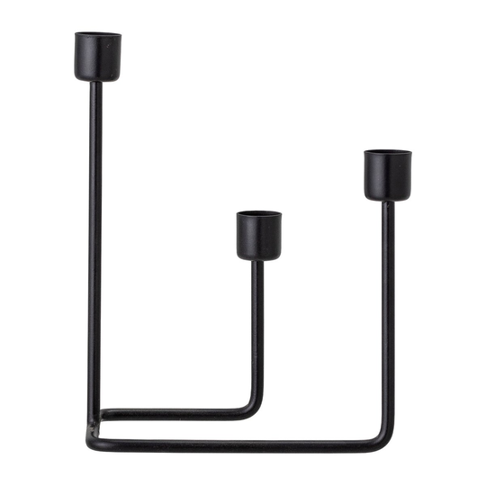 Bloomingville Hafi kynttilänjalka 21 cm Musta