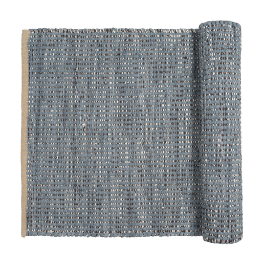 Broste Copenhagen Magda puuvillamatto 70x140 cm Flint stone blue