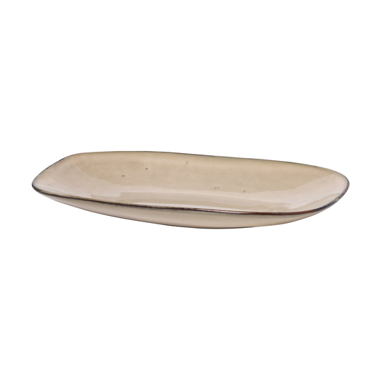 Broste Copenhagen Larni lautanen 16x26,5 cm Beige