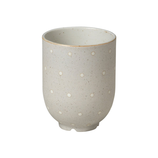 Broste Copenhagen Eli muki 20 cl Matte soft light grey dots
