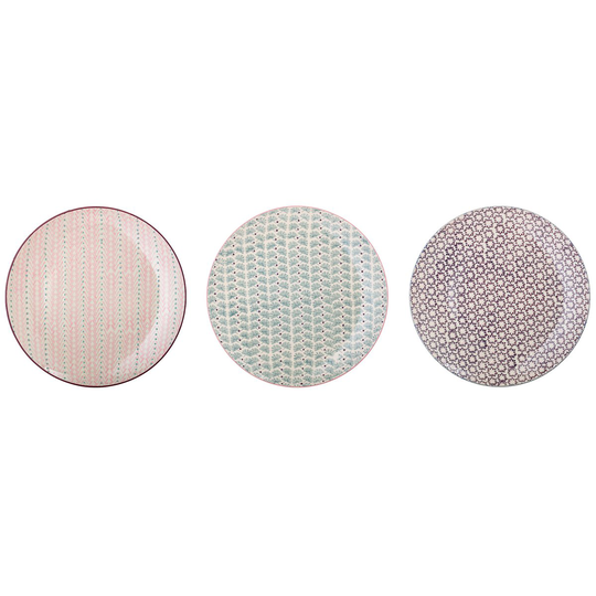Bloomingville Maya lautanen 28 cm, 3-pakkaus Multi